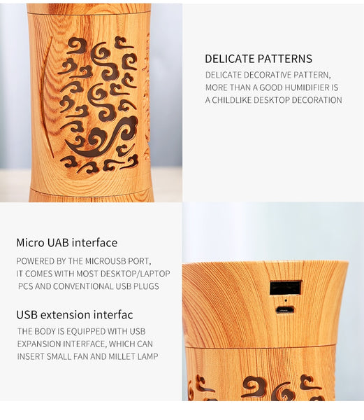 Wood Grain Home Oil Diffuser