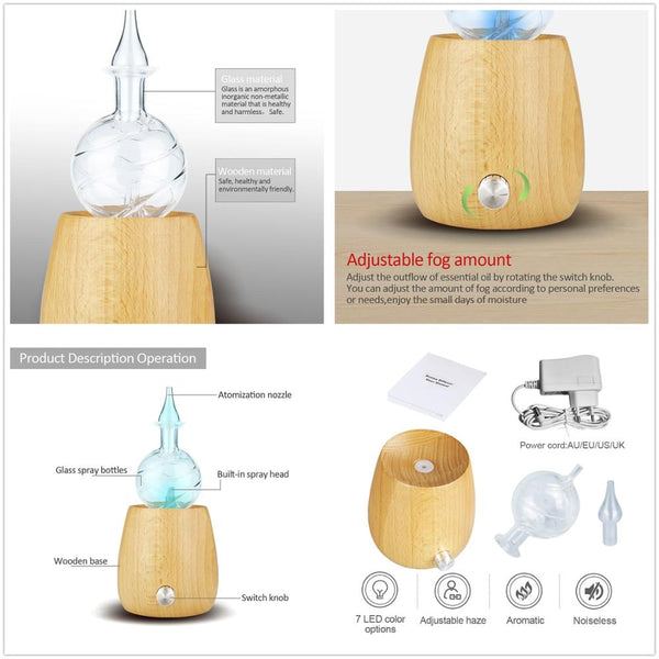 Waterless Pure Essential Oil Diffuser