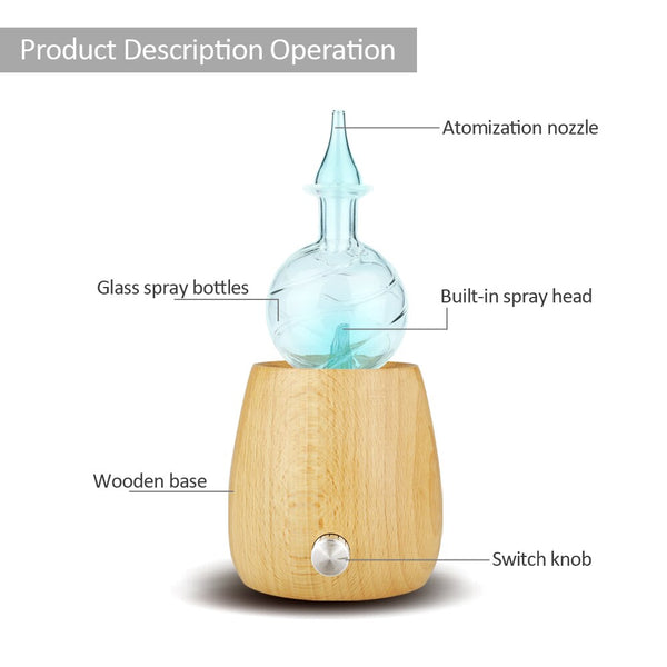 Waterless Pure Essential Oil Diffuser
