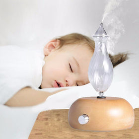 Oils Diffuser Wooden Glass Ultrasonic
