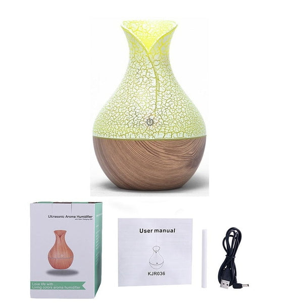 Wood Grain Atomizer Oil Diffuser