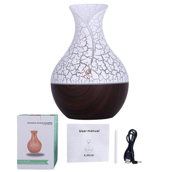 Wood Grain Atomizer Oil Diffuser