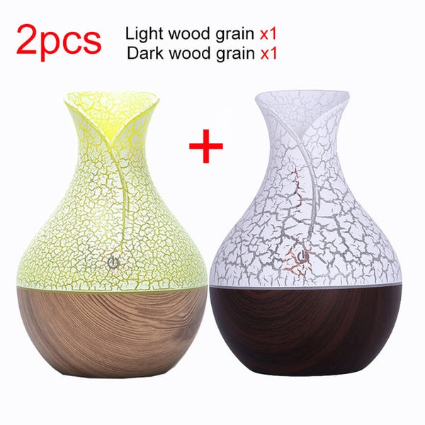Wood Grain Atomizer Oil Diffuser