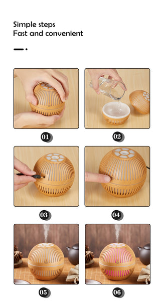 Wood Grain Essential Oil Diffuser